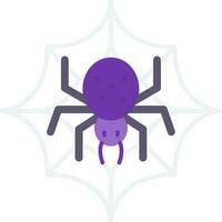 Spider web Line Filled Icon vector