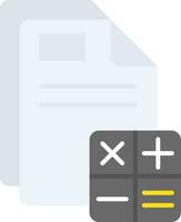 Accounting Line Filled Icon vector