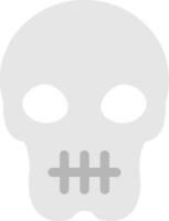 Skull Line Filled Icon vector
