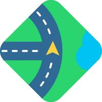 Navigation Line Filled Icon vector