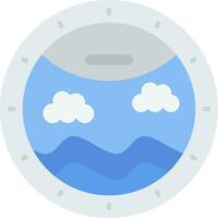 Porthole Line Filled Icon vector