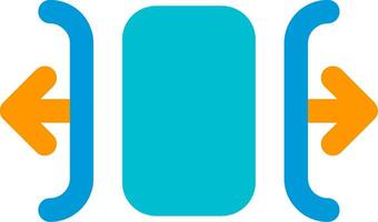 Carousel horizontal Line Filled Icon vector