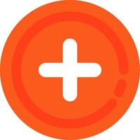 Add circle Line Filled Icon vector