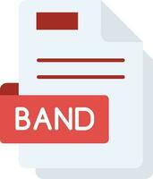 Band Line Filled Icon vector