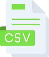 Csv Line Filled Icon vector
