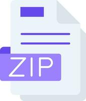 Zip Line Filled Icon vector