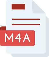 M4a Line Filled Icon vector