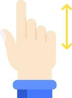 Vertical Scroll Line Filled Icon vector