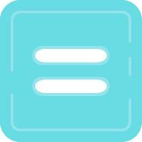 Equal Line Filled Icon vector