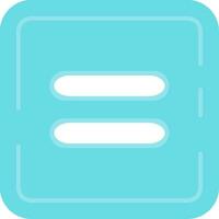 Equal Line Filled Icon vector