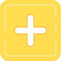 Plus Line Filled Icon vector