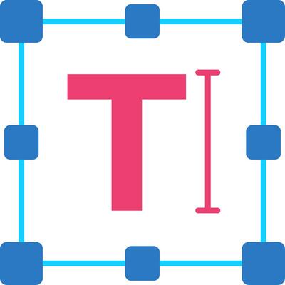 Text Line Filled Icon
