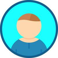 User Line Filled Icon vector