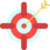 Target Line Filled Icon vector