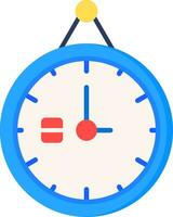 Clock Line Filled Icon vector