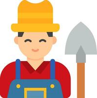 Farmer Line Filled Icon vector