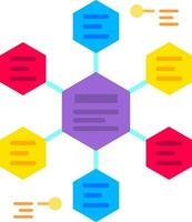 Relation Line Filled Icon vector