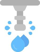 Water Line Filled Icon vector