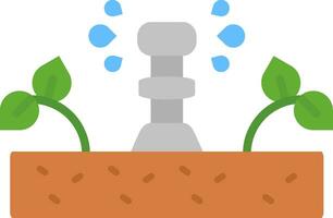 Irrigation Line Filled Icon vector