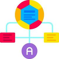 Workflow Line Filled Icon vector
