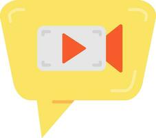 Video chat Line Filled Icon vector