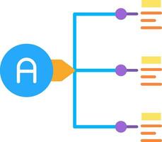 Relation Line Filled Icon vector