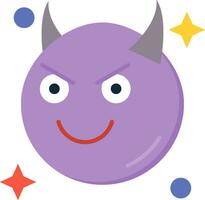 Demon Line Filled Icon vector