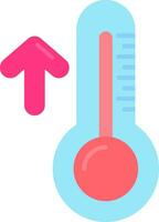 High temperature Line Filled Icon vector