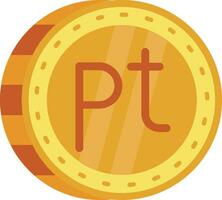 Peseta Line Filled Icon vector