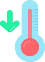 Low temperature Line Filled Icon vector