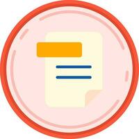 Doc Line Filled Icon vector