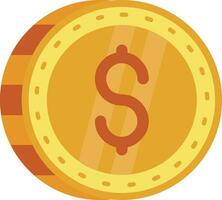 Dollar Line Filled Icon vector