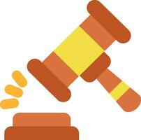 Gavel Line Filled Icon vector