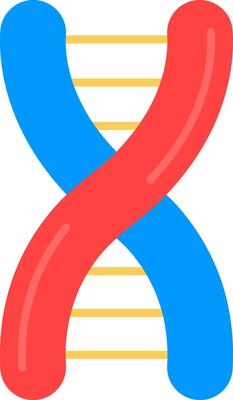 Dna Line Filled Icon