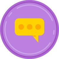 Comment Line Filled Icon vector