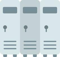 Lockers Line Filled Icon vector