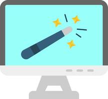 Magic wand Line Filled Icon vector
