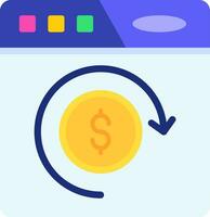 Return of investment Line Filled Icon vector