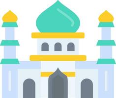 Mosque Line Filled Icon vector