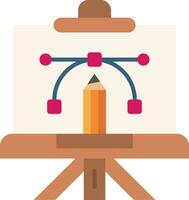 Canvas Line Filled Icon vector