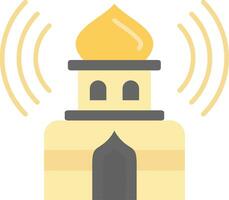 Adhan Line Filled Icon vector