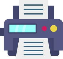 Printer Line Filled Icon vector