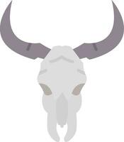 Bull skull Line Filled Icon vector