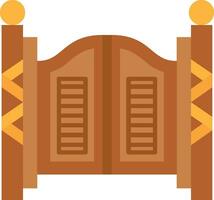Saloon Line Filled Icon vector