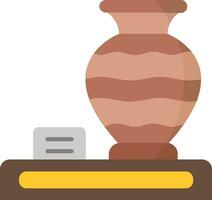 Vase Line Filled Icon vector