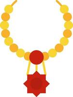 Necklace Line Filled Icon vector