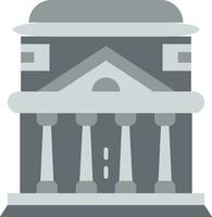 Pantheon Line Filled Icon vector
