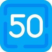 Fifty Line Filled Icon vector
