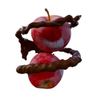 realista 3d hacer de rojo manzana chapoteo mejor para comercial y diseño propósito png