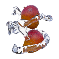 realistisch 3d machen von rot Mango Spritzen Beste zum kommerziell und Design Zweck png